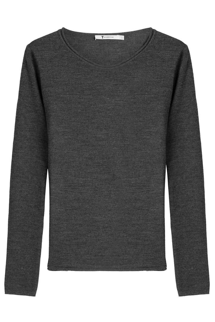 T By Alexander Wang T By Alexander Wang Wool Pullover - Grey