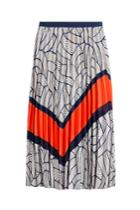Diane Von Furstenberg Diane Von Furstenberg Printed And Pleated Skirt - Multicolor
