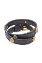 Versace Versace Leather Bracelet With Studs
