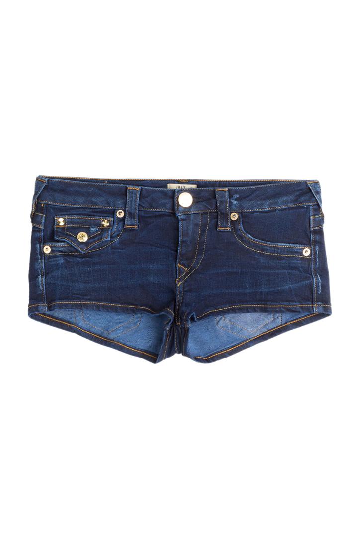 True Religion True Religion Joey Cut-off Denim Shorts - Blue