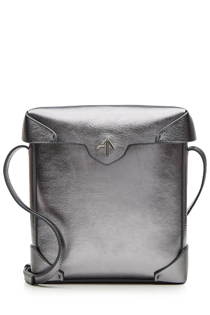 Manu Atelier Manu Atelier Pristine Metallic Leather Shoulder Bag