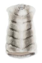 Manzoni 24 Manzoni 24 Fox Fur Vest With Cashmere Lining - Grey