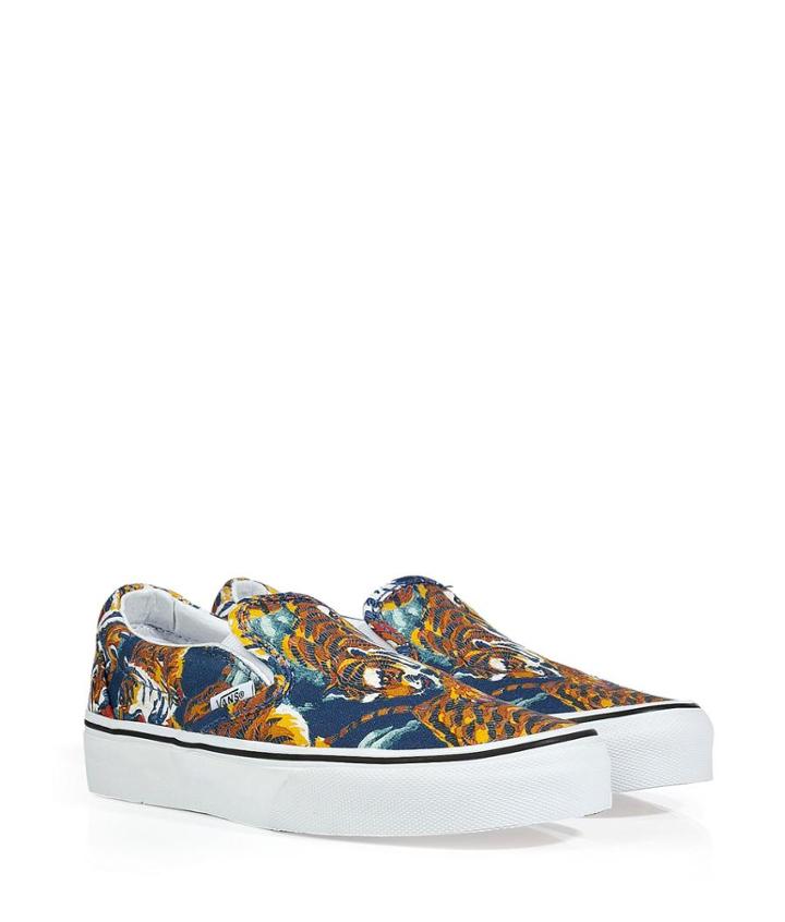 Kenzo Cotton Printed Slip-ons