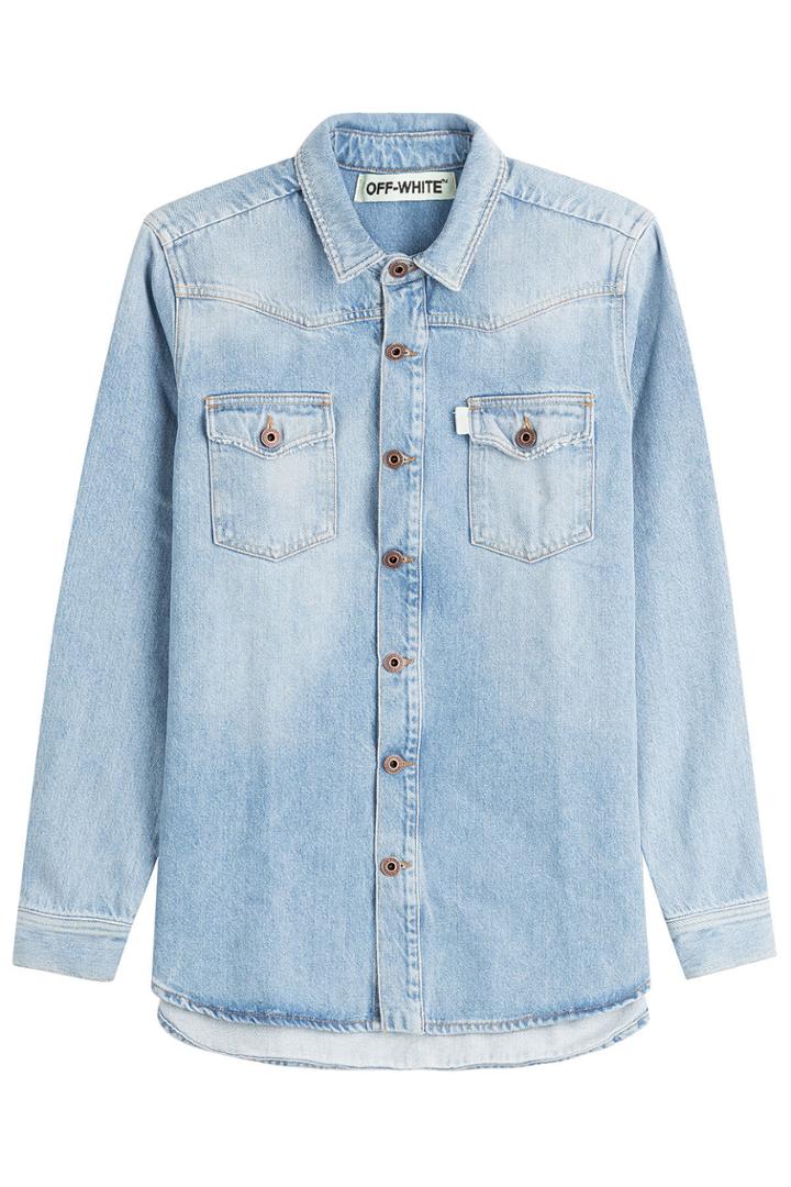 Off White Off White Cotton Logo Button-down