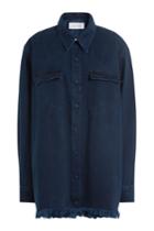 Marques Almeida Marques Almeida Oversized Jean Shirt With Pockets - Blue