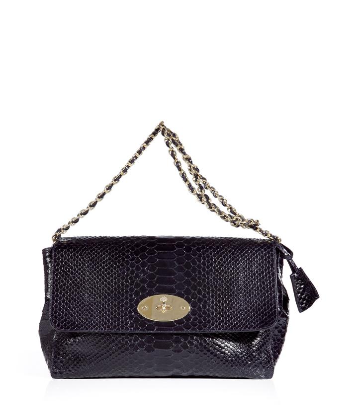 Mulberry Ink Blue Large Lily Bag