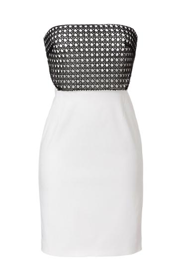 Marios Schwab Marios Schwab Short Dress With Lace Bustier - None