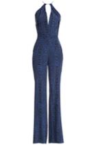 Diane Von Furstenberg Diane Von Furstenberg Ireland Printed Silk Jumpsuit - Blue