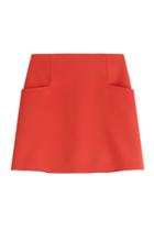 Courreges Courreges Crepe Mini Skirt - Red