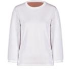 Jil Sander Silk-cotton 3/4 Sleeve Two-tone Pullover