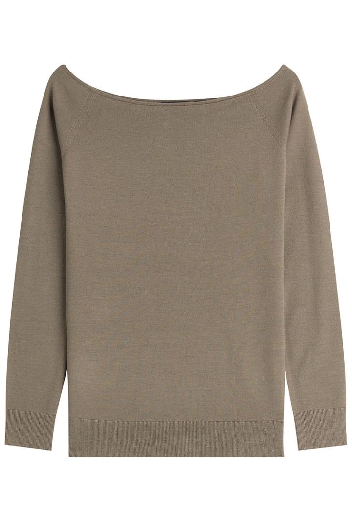 Theory Theory Merino Wool Wide Neck Pullover