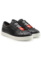 Fendi Fendi Leather Slip-on Sneakers