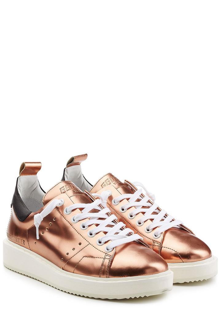 Golden Goose Golden Goose Metallic Leather Starter Sneakers