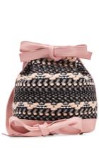 Olympia Le-tan Olympia Le-tan Tweed And Leather Bucket Bag - Rose