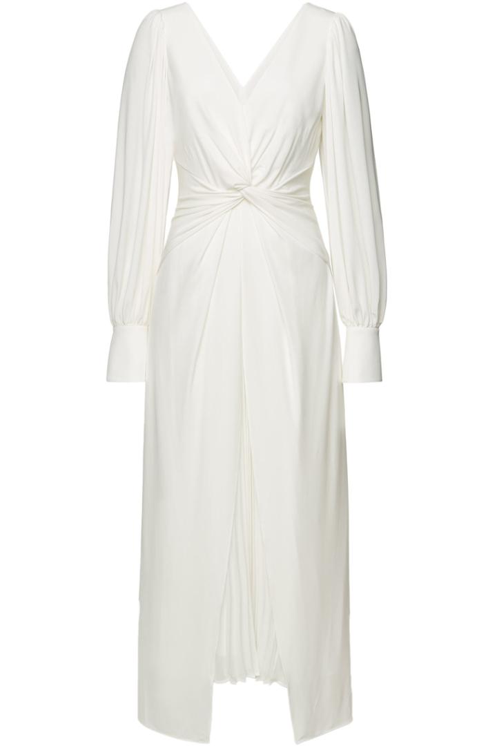 Self-portrait Self-portrait Midi Dress With Knot Detail