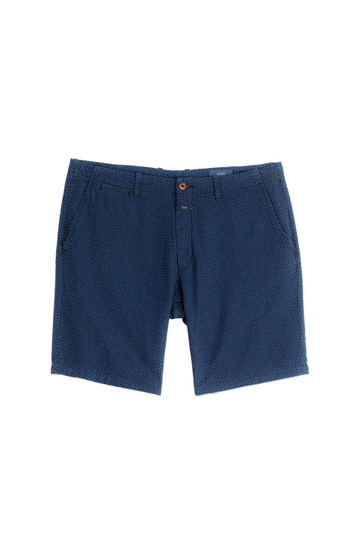 Closed Closed Cotton Polka Dot Bermuda Shorts - Blue