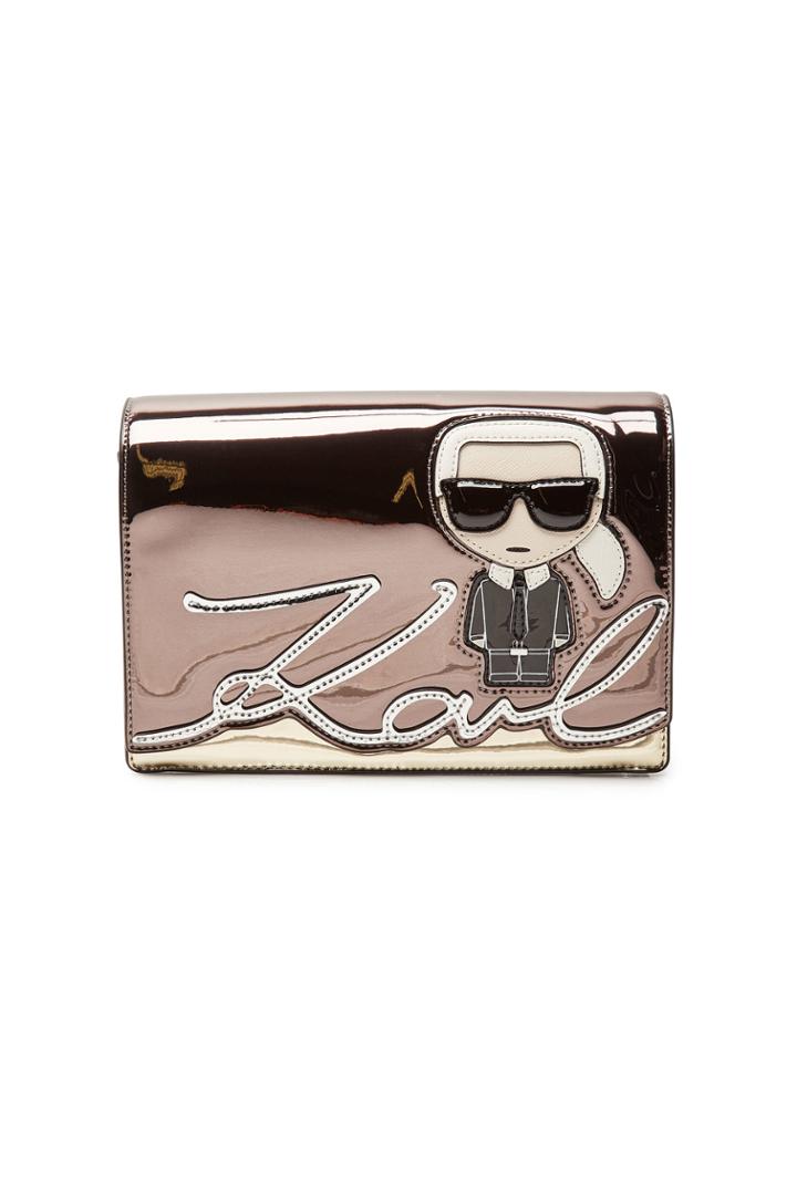 Karl Lagerfeld Karl Lagerfeld K/ikonik Metallic Shoulder Bag