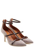 Malone Souliers Malone Souliers Suede Pumps With Leather - Grey