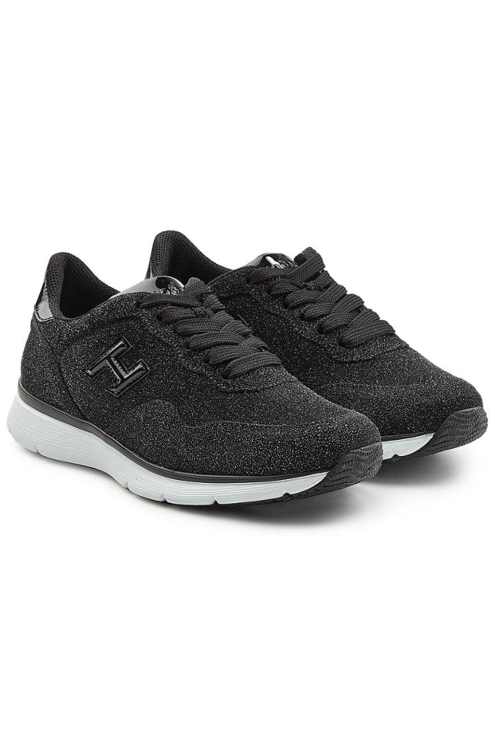 Hogan Hogan Glitter Leather Sneakers