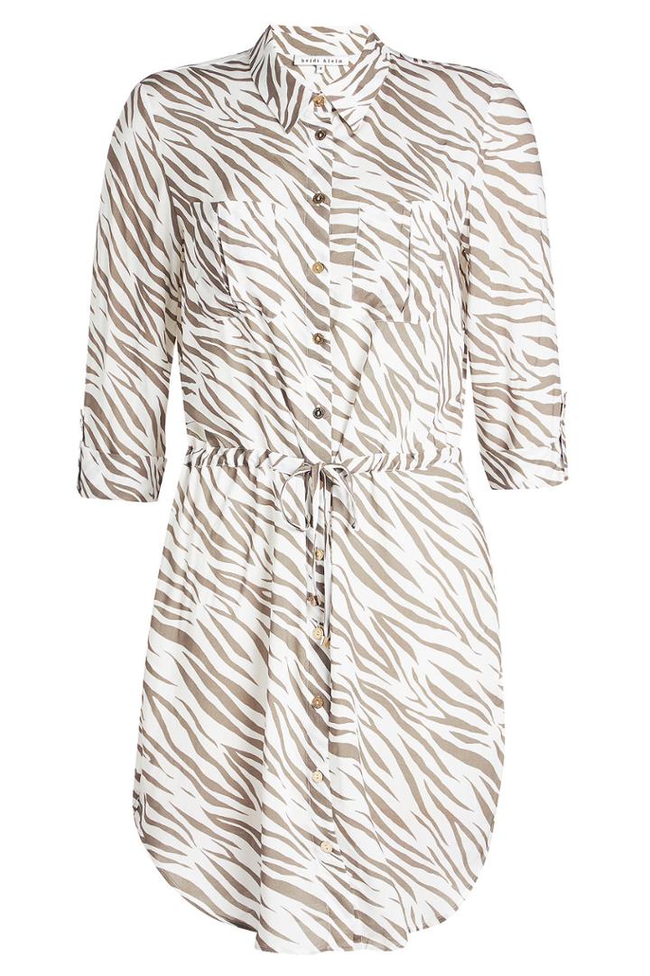 Heidi Klein Heidi Klein Kalahari Rounded Hem Printed Shirt Dress