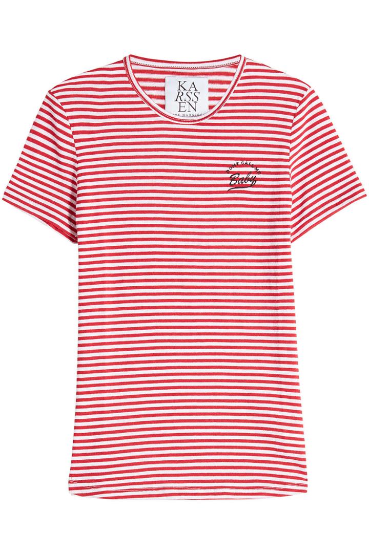 Zoe Karssen Zoe Karssen Striped T-shirt With Cotton