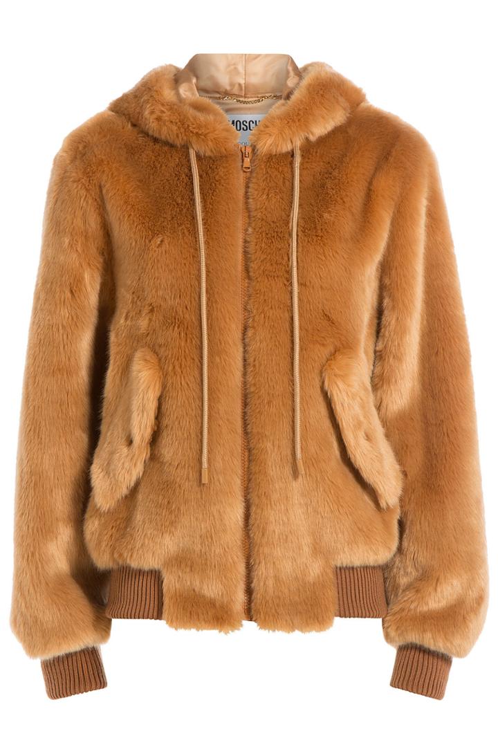 Moschino Moschino Faux Fur Hoodie Jacket
