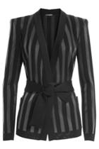 Balmain Balmain Striped Knit Cardigan - Black