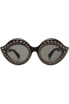 Gucci Gucci Cat Eye Sunglasses With Crystals