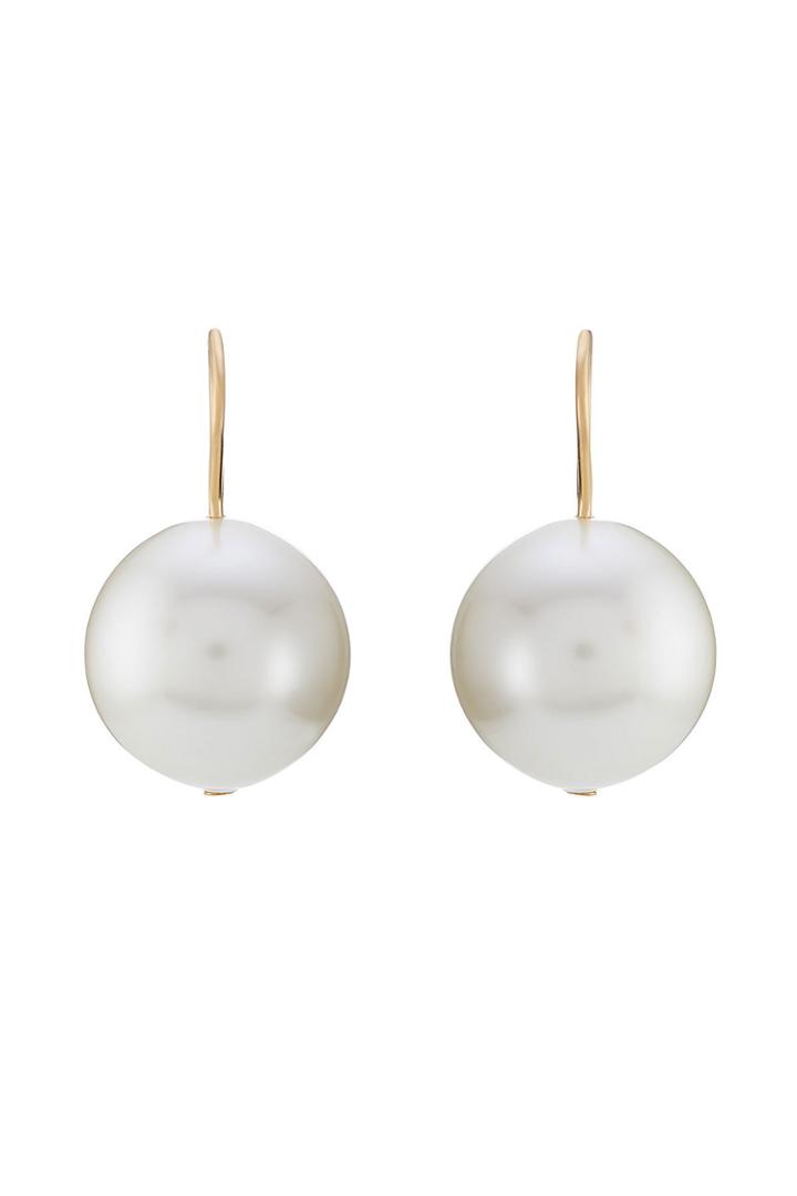 Aurélie Bidermann Aurélie Bidermann 18kt Yellow Gold Plated Earrings With Glass Pearls