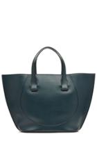 Victoria Beckham Victoria Beckham Large Tulip Leather Tote - Blue