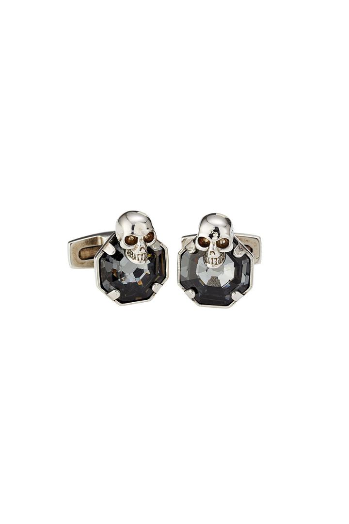 Alexander Mcqueen Alexander Mcqueen Embellished Skull Cufflinks
