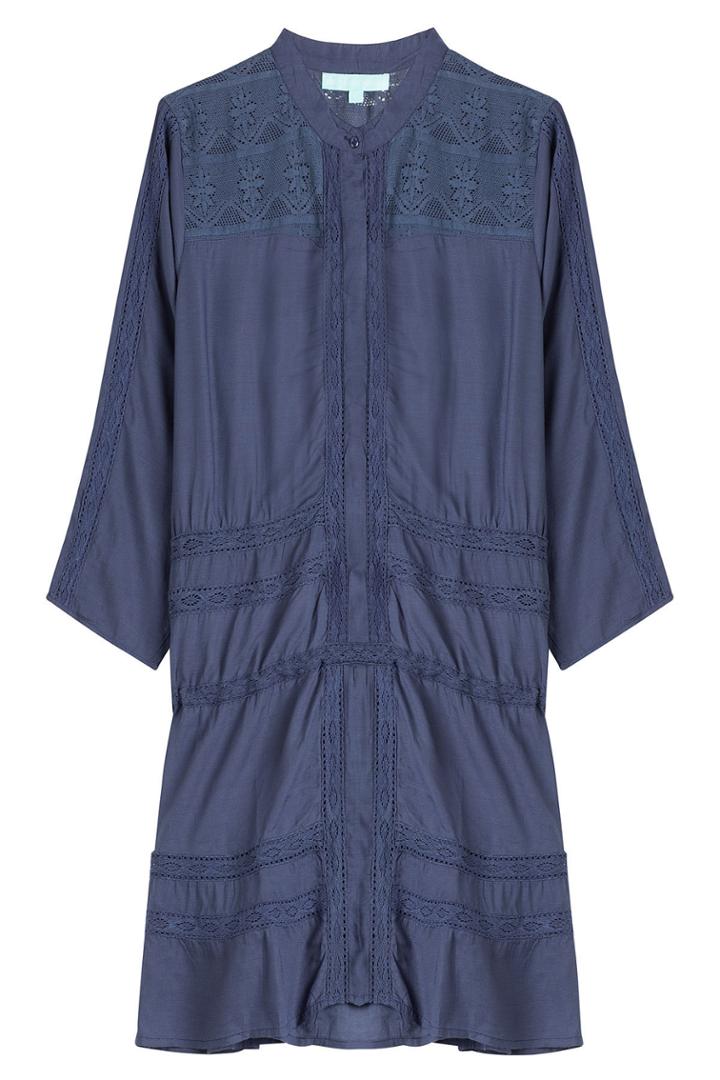 Melissa Odabash Melissa Odabash Embroidered Tunic Dress - Blue