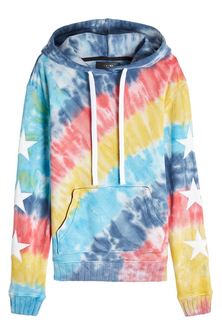 Amiri Amiri Rainbow Star Printed Cotton Hoody