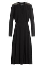 Etro Etro Wrap Dress With Embroidered And Embellished Detail - Black