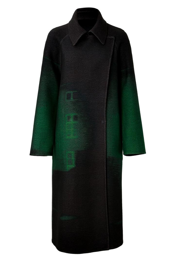 Akris Akris Printed Wool Coat - Red