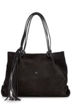 Henry Beguelin Henry Beguelin Suede Tote With Leather Tassel