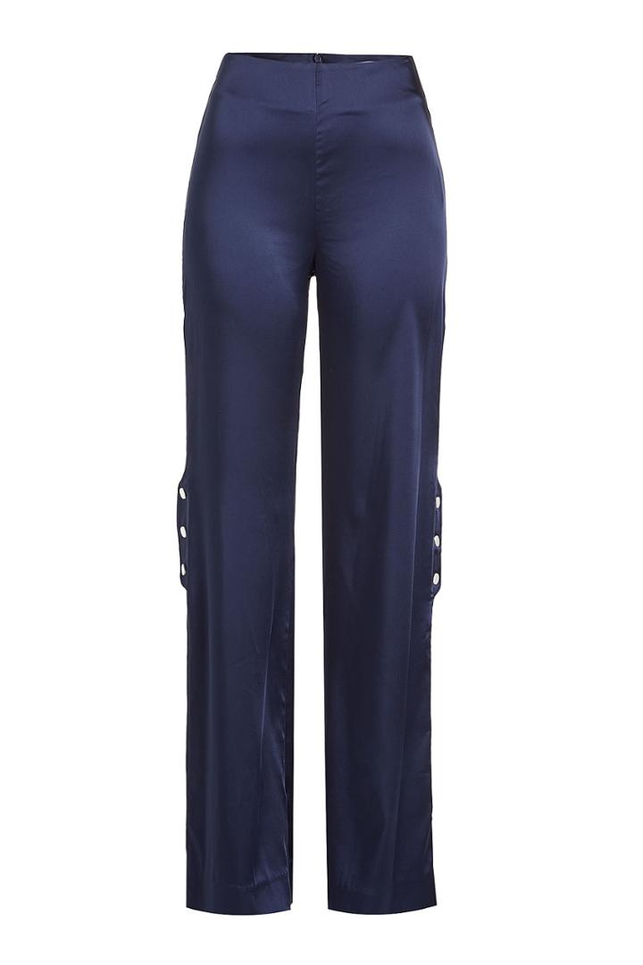 Jonathan Simkhai Jonathan Simkhai Satin Pants With Snapped Sides
