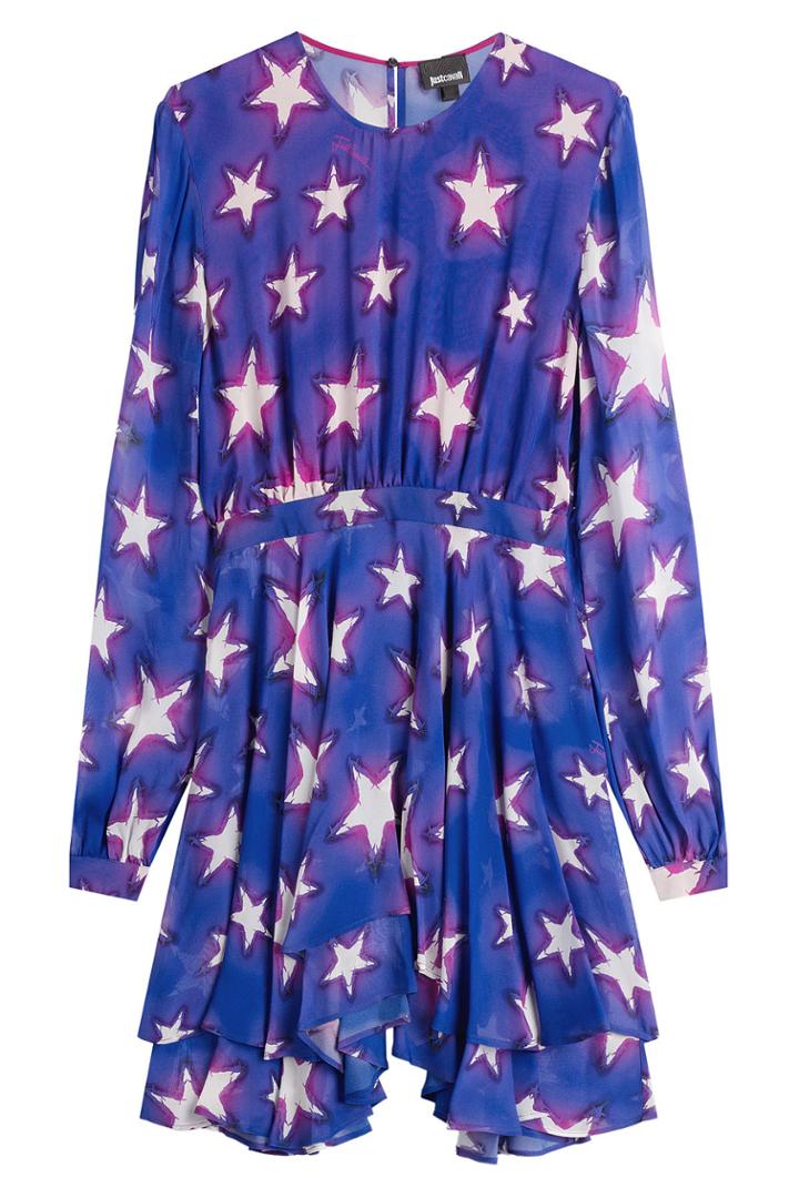 Just Cavalli Just Cavalli Printed Chiffon Dress