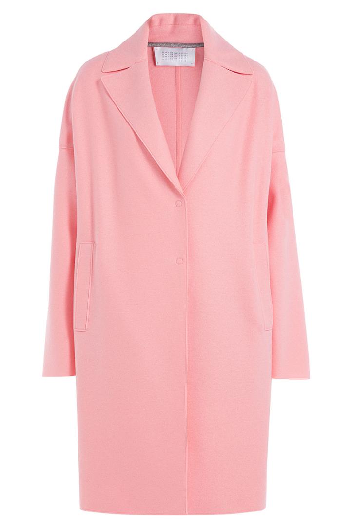 Harris Wharf Harris Wharf Felted Wool Coat - Pink