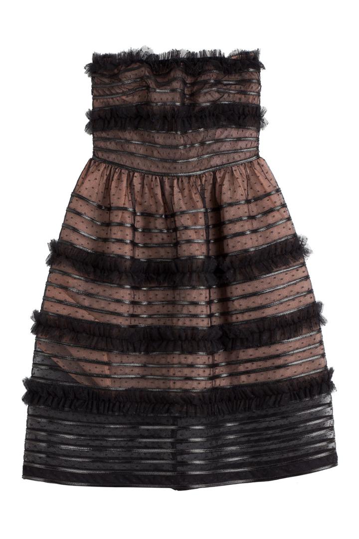 R.e.d. Valentino R.e.d. Valentino Bustier Dress With Tulle
