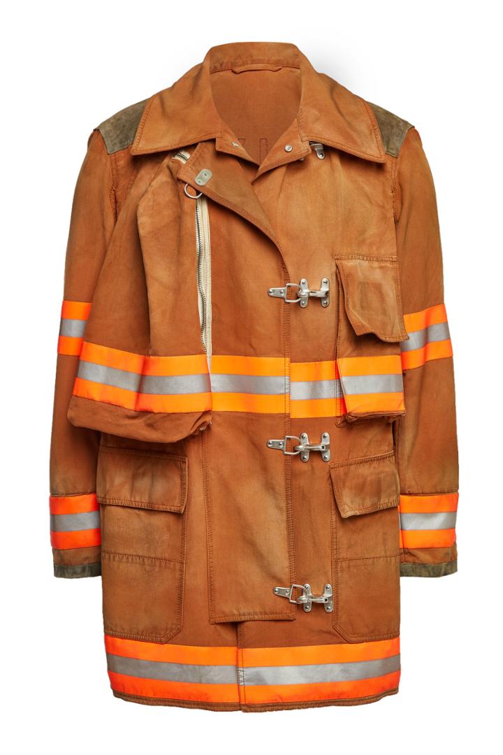 Calvin Klein 205w39nyc Calvin Klein 205w39nyc Fireman Cotton Coat With Distressed Detail