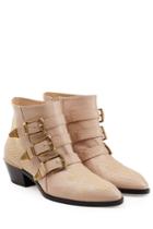 Chloé Chloé Studded Susanna Ankle Boots - Rose
