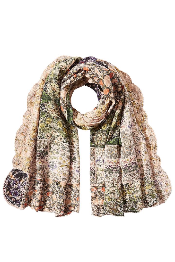 Faliero Sarti Faliero Sarti Printed Cotton Scarf - Florals