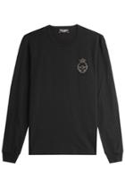 Dolce & Gabbana Dolce & Gabbana Cotton Top With Embellishment - Black