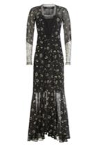 Etro Etro Floor Length Printed Silk Gown - Black