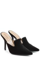 Alberta Ferretti Alberta Ferretti Velvet Mules - Black