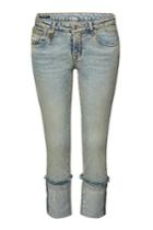 R13 R13 Kate Skinny Jeans With Distressed Detail