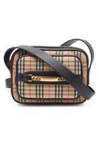 Burberry Burberry Vintage Check And Leather Crossbody Bag