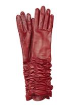 Alexander Mcqueen Alexander Mcqueen Leather Gloves - Red