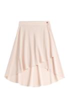 Agnona Agnona Silk Skirt - Beige